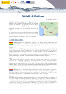 BOLIVIA - PARAGUAY - ICEX España Exportación e Inversiones