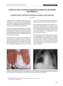 tuberculosis: diversas manifestaciones de una misma enfermedad