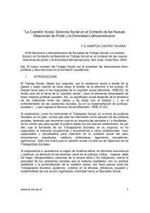 &ldquo;La Cuesti&oacute;n Social, Gerencia Social en el Contexto de las Nuevas