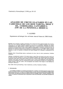 ANALISIS DE CIRCOS GLACIARES EN LAS CABECERAS DE LOS