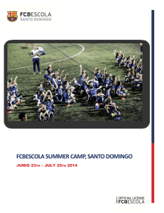 FCBEscola Summer Camp, Santo Domingo