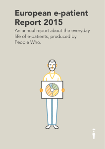 European e-patient Report 2015 - People Who, an online platform