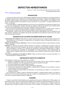 defectos hereditarios