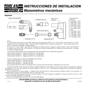 Los instrumentos pueden ser montados sobre panel realizando los