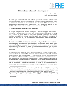 El Sistema Chileno de Defensa de la Libre Competencia1