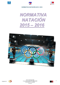 normativa natación 2015 – 2016 - Federación Madrileña de Natación