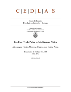 Pro-Poor Trade Policy in Sub-Saharan Africa - cedlas