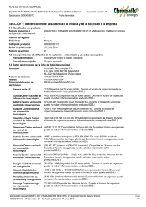 SECCIÓN 1: Identificación de la sustancia o la mezcla y de la