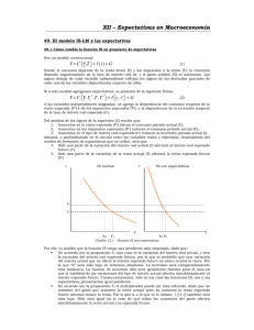 XII – Expectativas en Macroeconomía