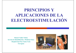 PRINCIPIOS Y APLICACIONES DE LA ELECTROESTIMULACIÓN