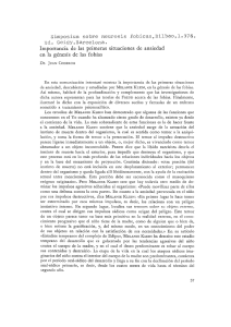 Importancia de las primeras situaciones de ansiedad