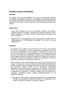 informe n° 099-2012