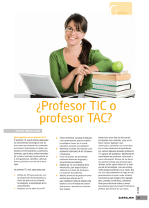 ¿Profesor TIC o profesor TAC?
