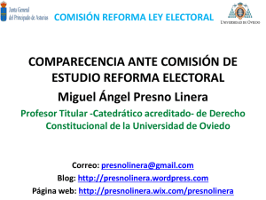 COMPARECENCIA ANTE COMISIÓN DE ESTUDIO REFORMA