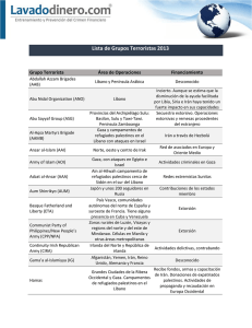 Lista de Grupos Terroristas 2013