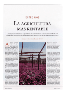 LA AGRICULTURA MAS RENTABLE