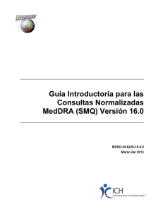 Guía Introductoria para las Consultas Normalizadas MedDRA (SMQ