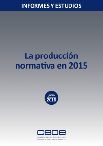 La producción normativa en 2015