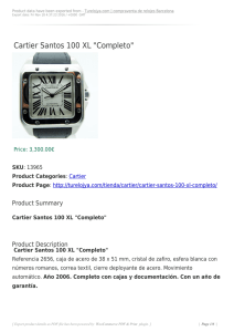 Cartier Santos 100 XL "Completo"