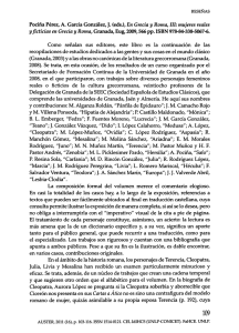 Pociña Pérez, A. García González, J. (eds.), En Grecia y Roma, III