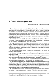 5. Conclusiones generales - Confederación de STES