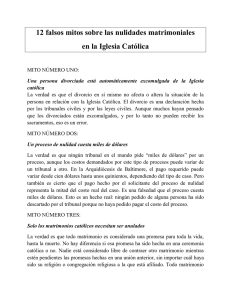 12 falsos mitos sobre las nulidades matrimoniales en la Iglesia