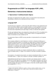 Programación en STEP 7 en lenguajes KOP y AWL