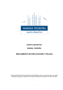 Reglamento de explotación y policía del Puerto Deportivo Marina
