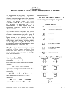 ANEXO - D LOGICA BINARIA Aplicada a diagramas