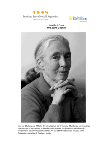 Dra. Jane Goodall - Jane Goodall Argentina