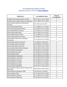 Accredited Universities in Chile