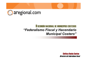 Federalismo Fiscal y Hacendario Municipal Costero
