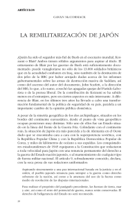 la remilitarización de japón