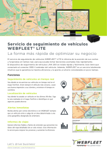 Servicio de seguimiento de vehículos WEBFLEET® LITE