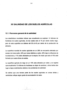 xu SALINIDAD DE Los SUELOS AGRÍCOLAS —