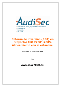 Retorno de inversión (ROI) en proyectos ISO 27001