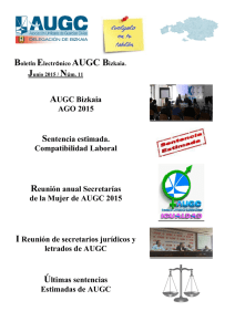 AUGC Bizkaia AGO 2015 Sentencia estimada. Compatibilidad