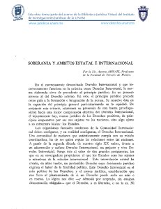 soberania y ambitos estatal e internacional