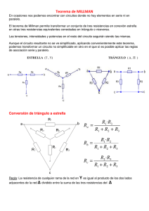Conversión de estrella a triangulo y viceversa
