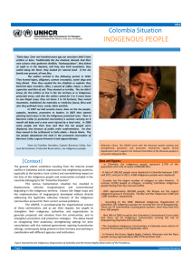 Colombia Situation: Indigenous People (2012)