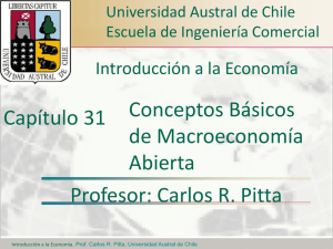 Conceptos Básicos de Macroeconomía Abierta Profesor: Carlos R