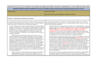 RESUMEN MODIFICACIONES AL REAL DECRETO