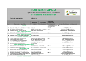 directorio institucion - GAD Municipio Guachapala