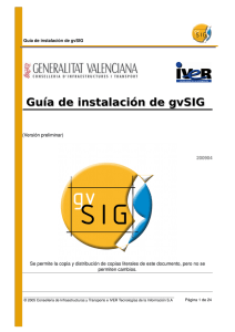 Guía de instalación de gvSIG