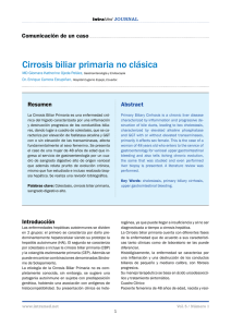 Cirrosis biliar primaria no clásica