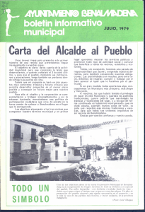 Carta del Alcalde al Pueblo - Biblioteca Virtual de Andalucía