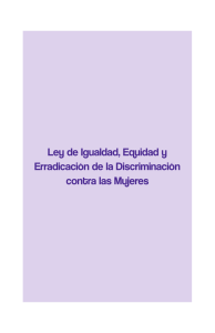 Ley de Igualdad, Equidad y Erradicación de la Discriminación