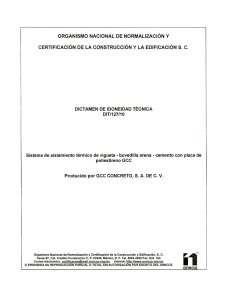 Certificacion Vigueta y Bovedilla