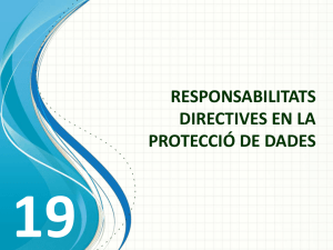 responsabilitats directives en la protecció de dades