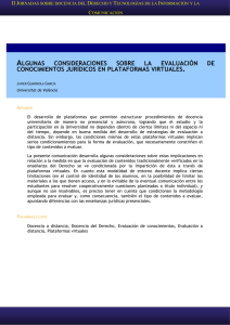 algunas consideraciones sobre la evaluación de conocimientos